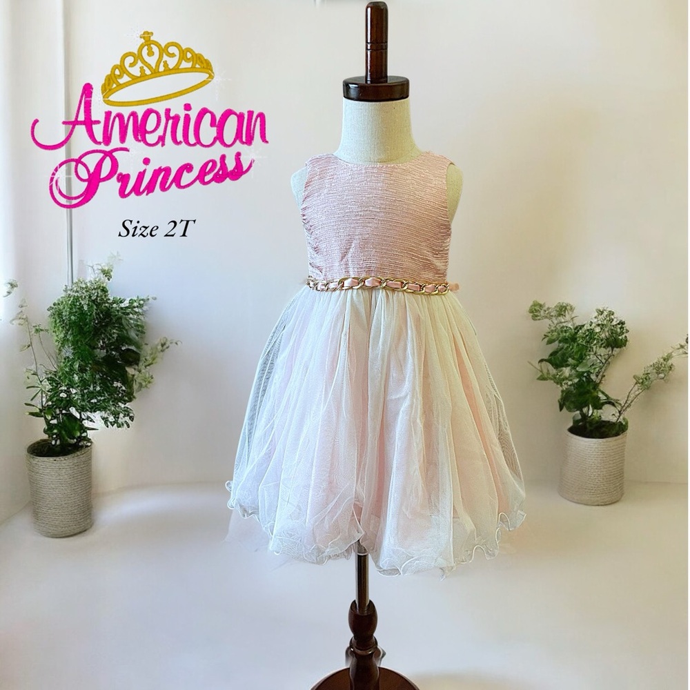American Princess Pink Layered Tule Dress